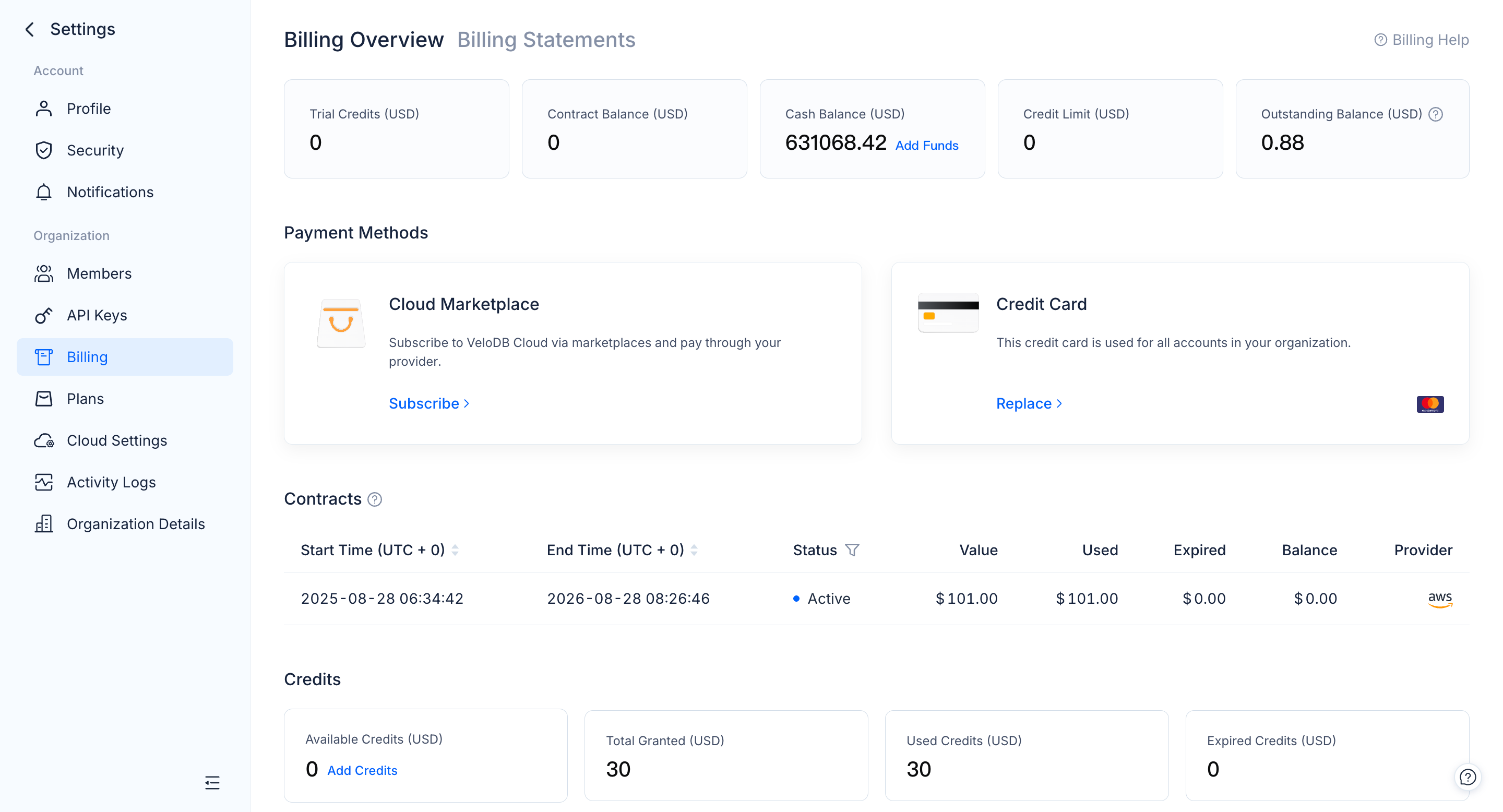 billing overview