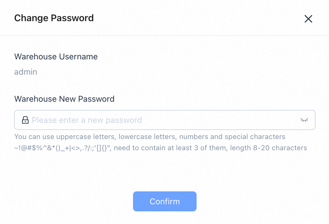 change-warehouse-password