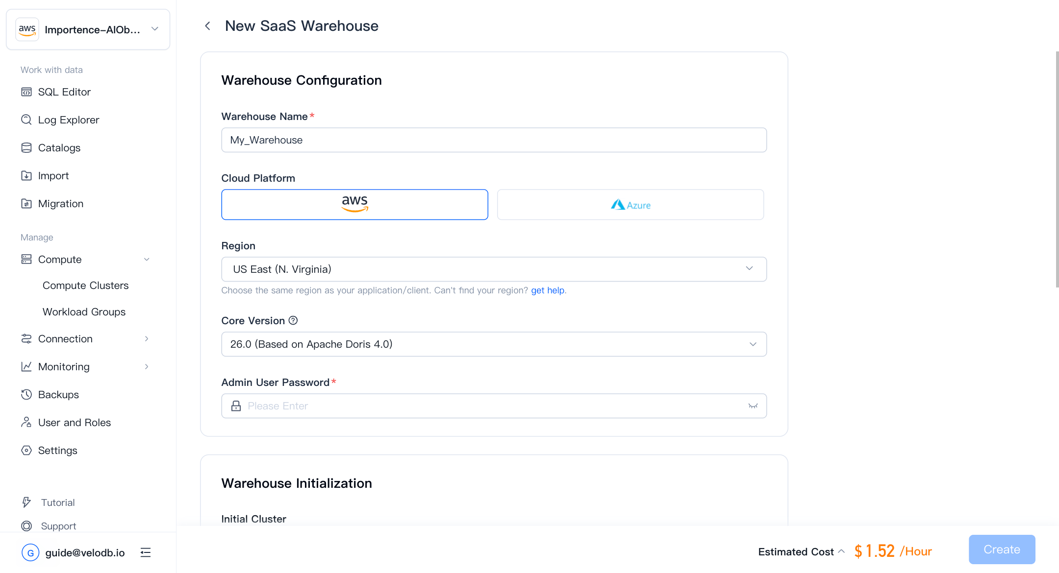 new saas warehouse