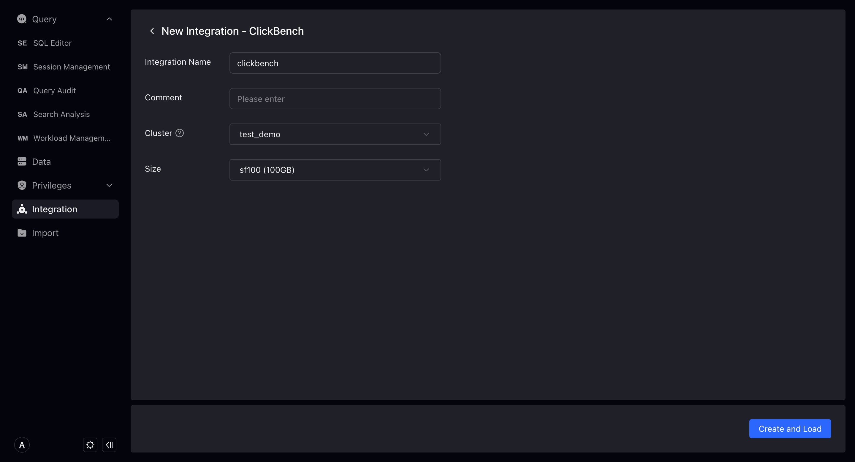 new sample data clickbench