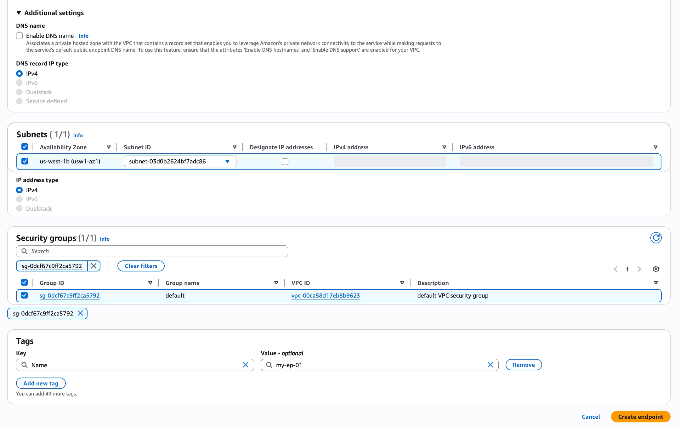 private link create endpoint on aws02