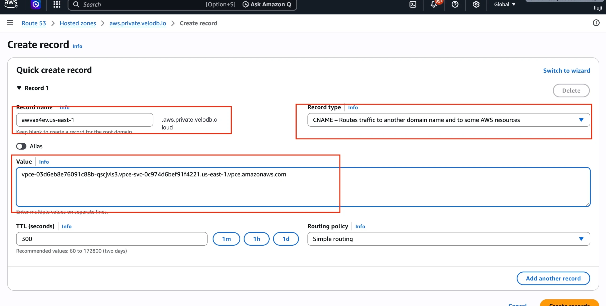 private link endpoint on aws details