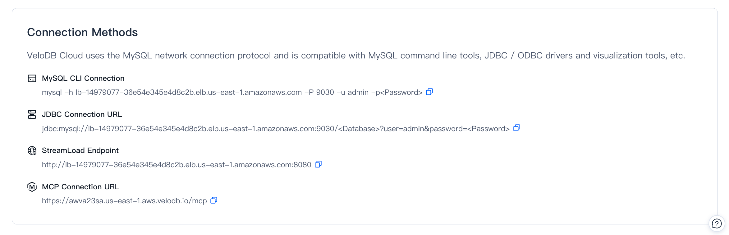public link connect warehouse methods