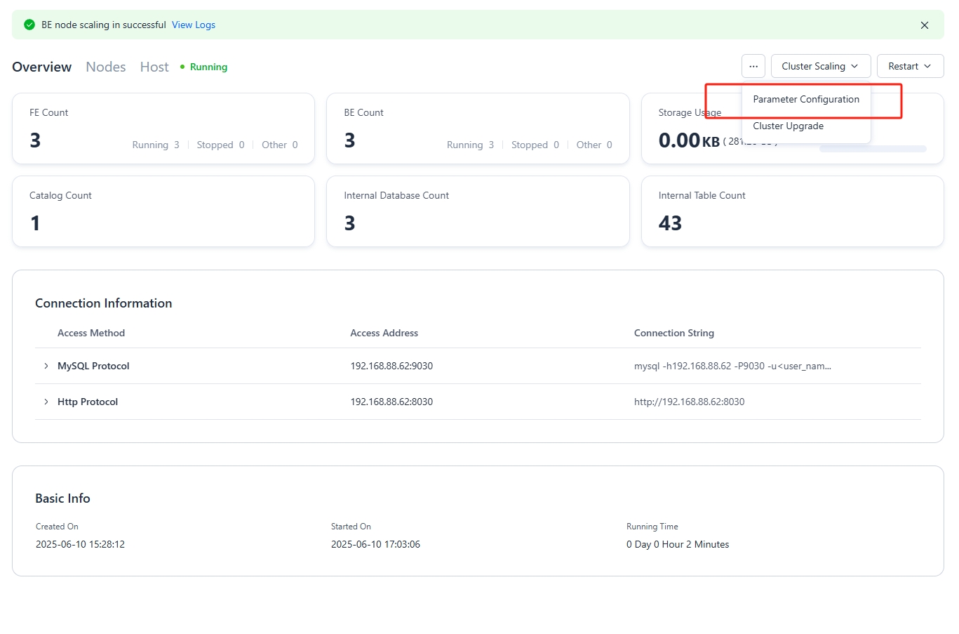 upgrade-cluster-integrated